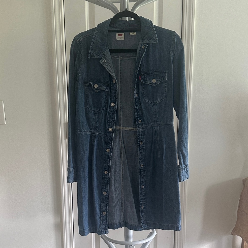 Levi's Blue Denim Short Dress